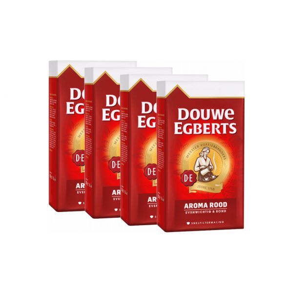 Douwe Egberts Aroma Rood snelfiltermaling 4-pack