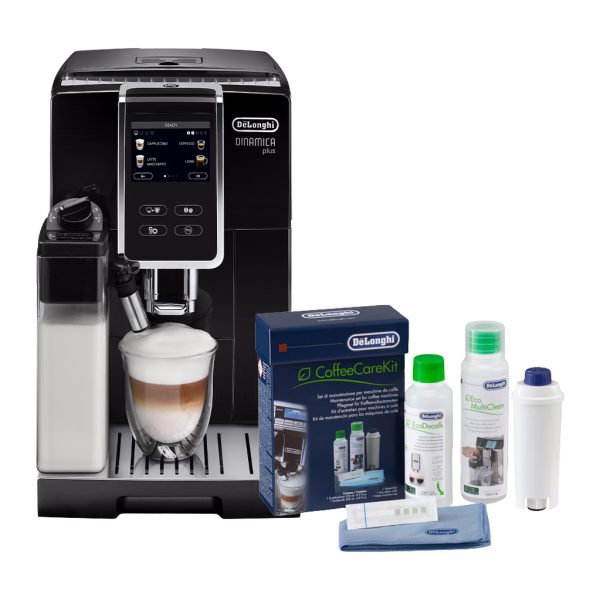 De'Longhi Dinamica Plus ECAM370.70.B + Coffee Care Kit