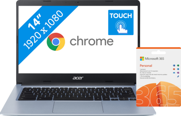 Acer Chromebook 314 CB314-1HT-C6XM + Microsoft 365 personal