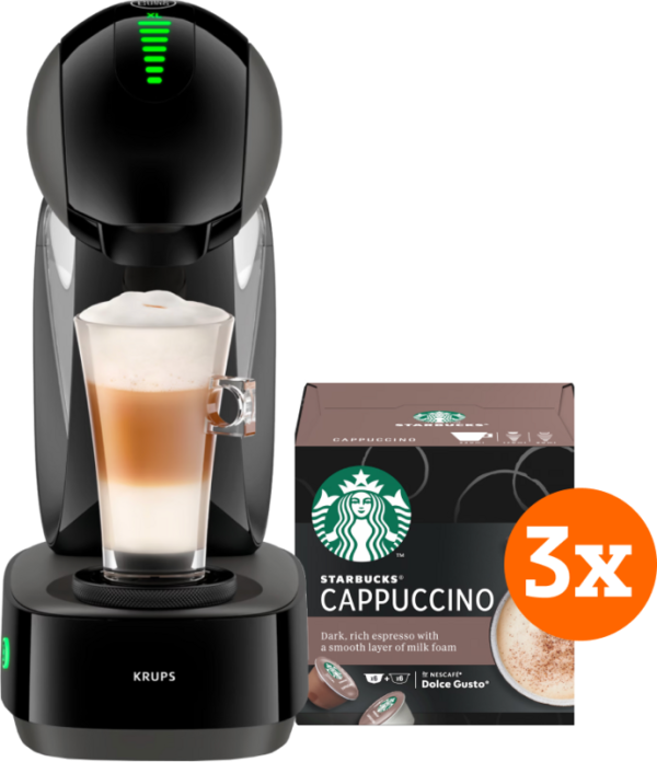 Krups Dolce Gusto Infinissima Touch KP2708 Zwart + Starbucks Cappuccino