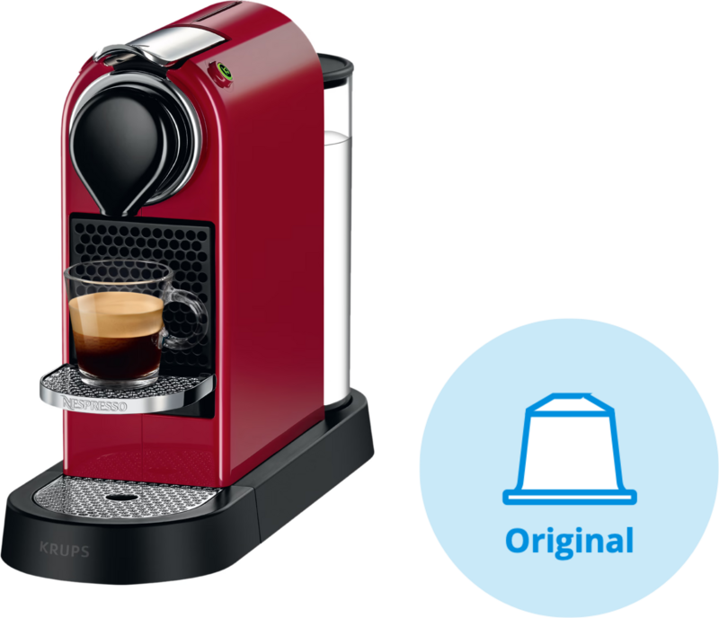 zakdoek Rationeel Premisse Krups Nespresso Citiz XN7415 Kersenrood Kopen? | Koffieapparaten Cups &  Pads Vergelijken